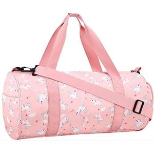 Choco Mocha Duffle Bag Kids Girls - Rainbow Unicorn Weekender Overnight Bag